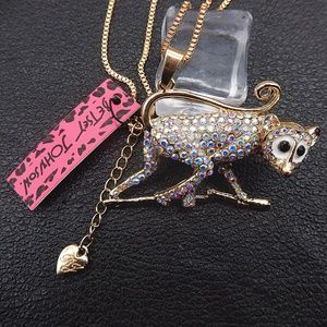 Fashion Jewelry Crystal Monkey Necklace